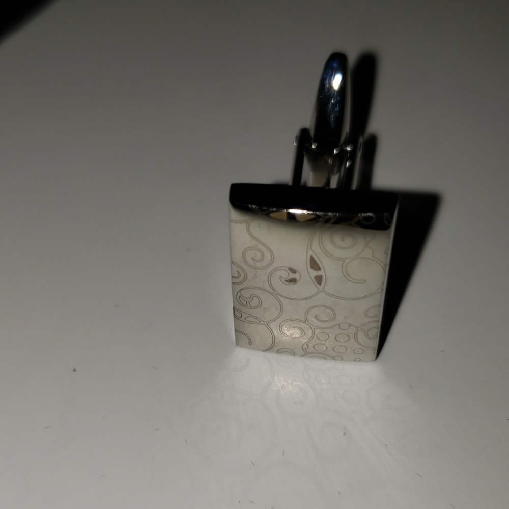 KONOV	Men's Rhodium Cufflinks